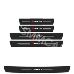 Car Front Rear Door Scuff Sill Cover Panel Stickers Scratch Resistant Protector