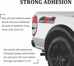 Enhanced Truck Style: 4X4 Offroad Vinyl Decals for F-150, Silverado & More