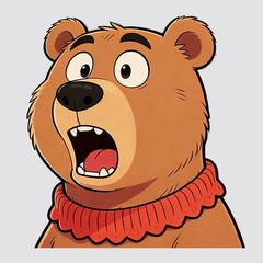 Surprised Animal Stickers Vinyl Waterproof Personalized for Window Laptop Wall
