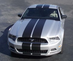 FOR Ford MUSTANG 10″ Plain Twin Rally Racing Stripes Decal Vinyl Graphic 36 FEET