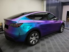 Galaxy Dust Matte Purple Teal Metallic Sticker Decal Vinyl Wrap Sheet Film DIY