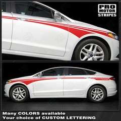 FORD FUSION 2013-2021 Sport Side Accent Stripes Decals (Choose Color)