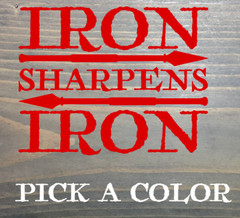 Iron Sharpens Iron Sticker Decal Die Cut Tactical Spartan Race Gym Work Out XO