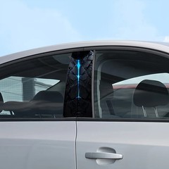 2 Fashionable Creative Cool Car Stickers B-pillar Protective Film Self Adhesive