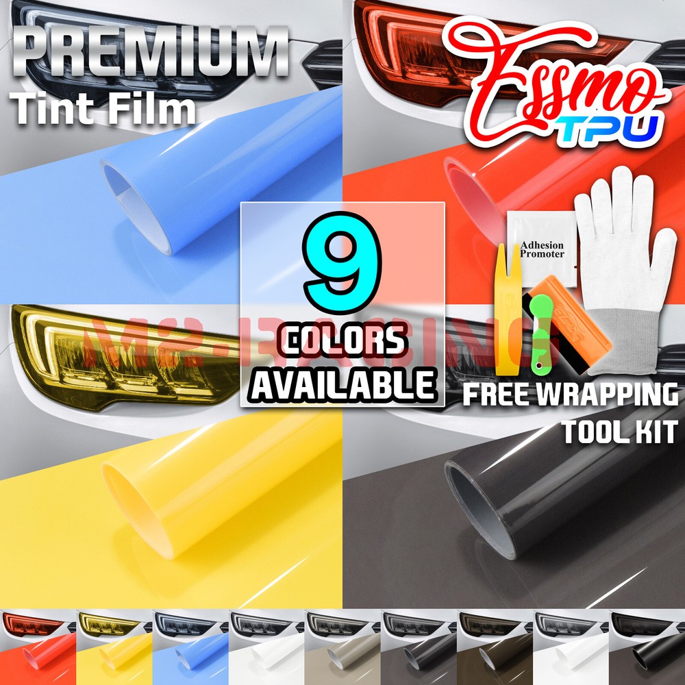 Headlight TPU Tint Gloss Smoke PPF Protection Film Tail Light Fog Vinyl Sticker