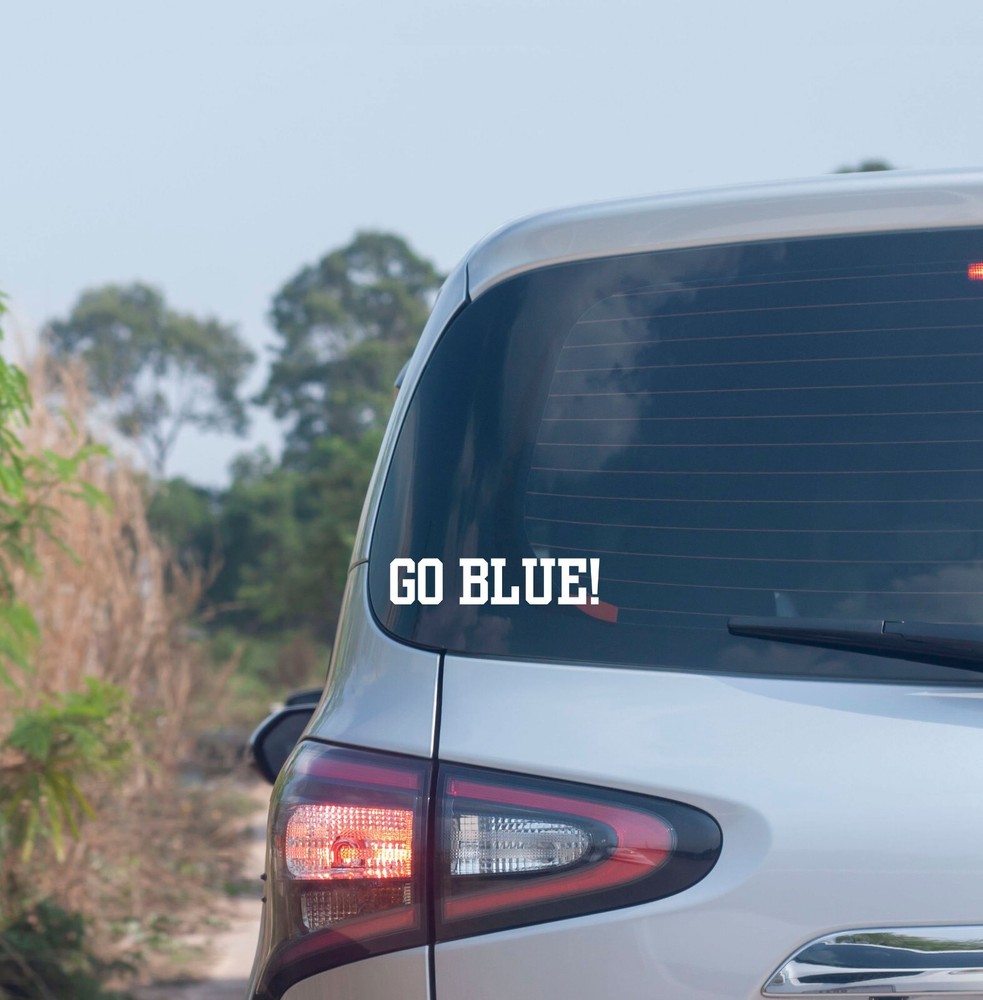 Go Blue Vinyl Decal