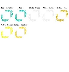 4 Vinyl Pinstripe Corner Decals -Choose Your Size and Color – Free US Shipping!