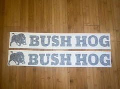 BUSH HOG Attachments 24” Decals x2 Farm Equipment Vinyl Decal Stickers Implement