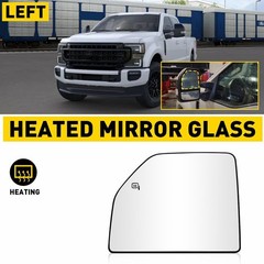 1/2Set Tow Mirror Glass Upper Heated Driver Side For Ford F150 F250 F350 FL3Z17K