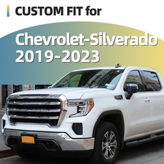 Window Pillar Cover Sticker for Chevy Silverado 2019-2023 | Glossy Black Trim Ki