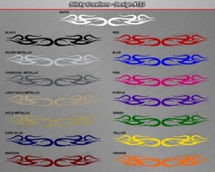 Design #122 TRIBAL SWIRL Windshield Decal Window Sticker Vinyl Graphic Banner