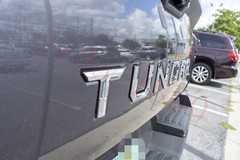 Chrome BLACK letters compatible with TOYOTA TUNDRA 2022 23 logo Tailgate insert