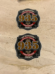 San Bernardino County Firefighters SBC fire Vinyl & gloss laminate 3m material