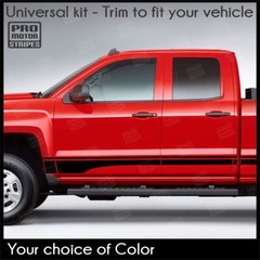 Rocker Panel Side Stripes Decals For Chevrolet Silverado Colorado S10 WT LT EV