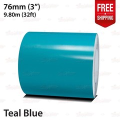 TEAL BLUE 3″ 76mm Roll PIN STRIPE Car Striping Line TAPE Decal Vinyl Sticker