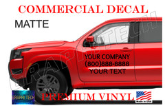 Truck Company Door Decals Set of 2 Custom Business Information USA ORACAL 651