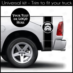 Dodge RAM 1500 2500 3500 Side Bed Box Accent Stripes Decals (Choose Color)