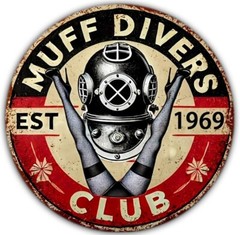 3 INCH Muff Divers Club FUNNY GASSER RAT ROD HOT ROD VINTAGE DECAL