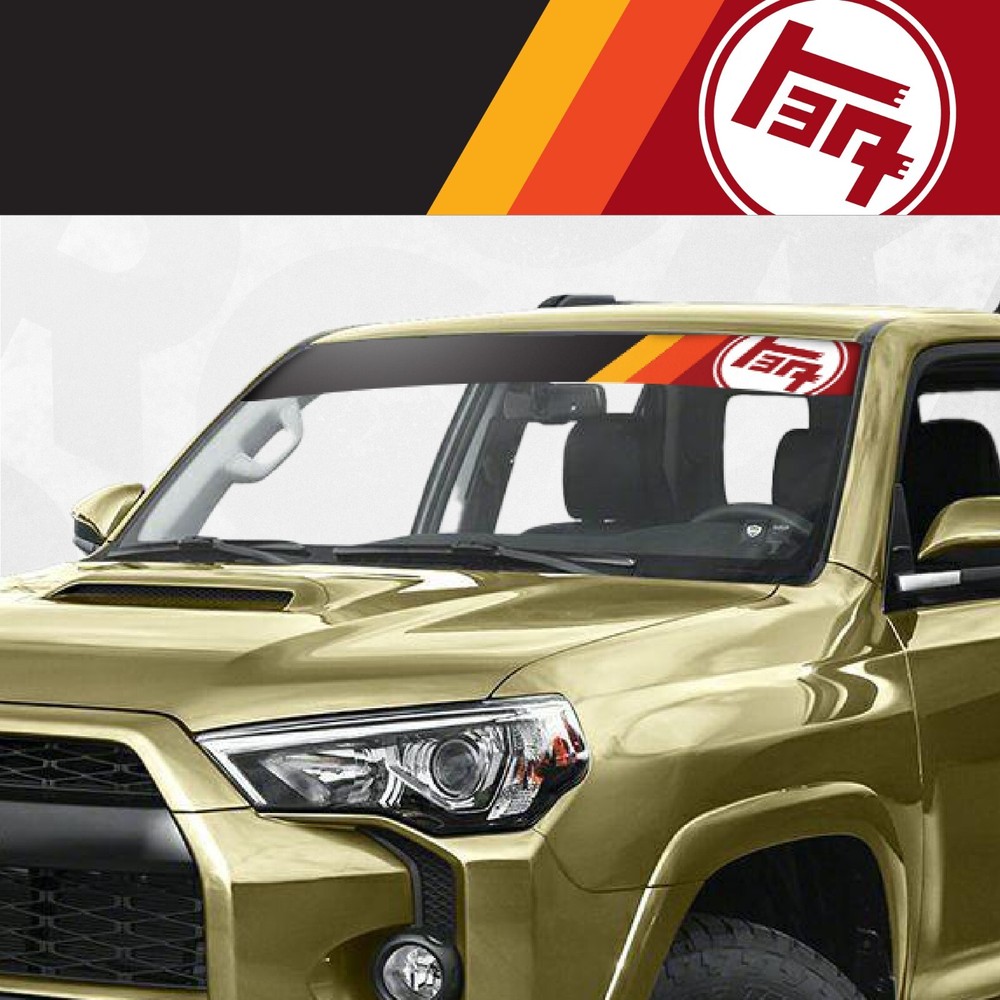 TOYOTA retro JDM windscreen banner decal sticker – Universal fit