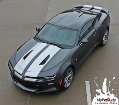 Racing Rally Stripe Fits: 2016 2018 Camaro Vinyl Graphic Decals RS SS 3M Film