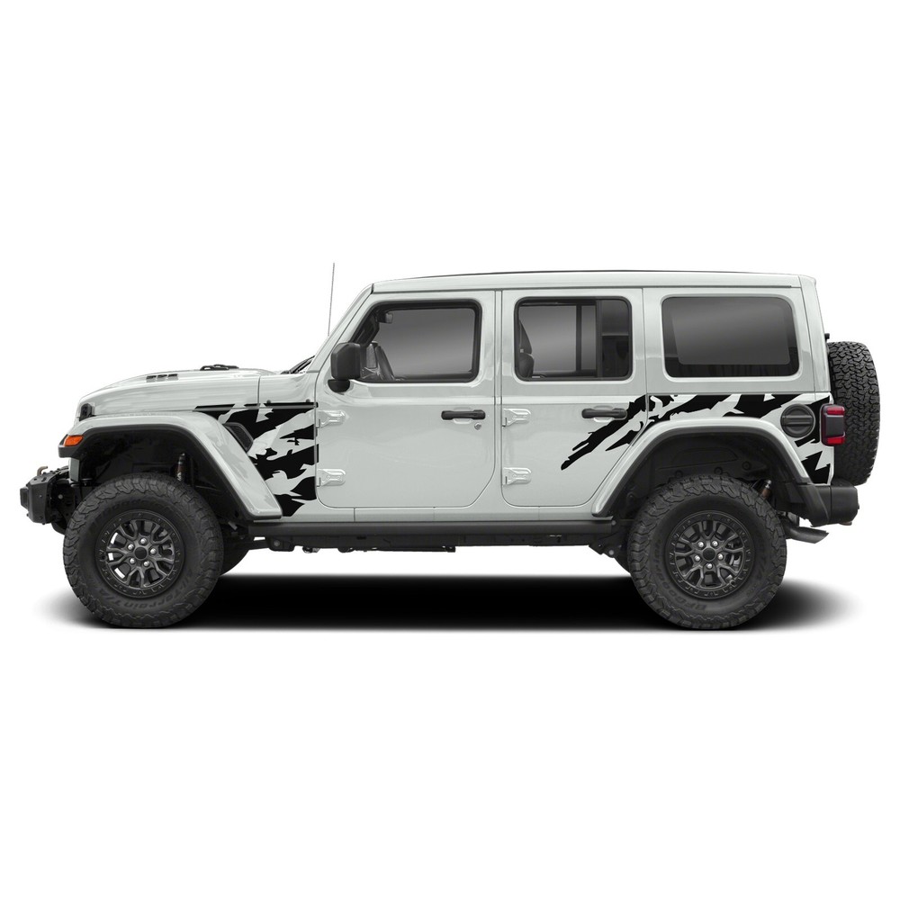 Side shreds graphics stickers decal compatible with Jeep Wrangler