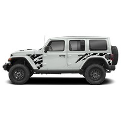 Side shreds graphics stickers decal compatible with Jeep Wrangler