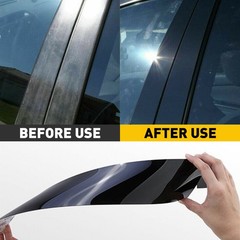 8PCS Glossy Black Door Window Trim For Toyota Camry 2018-2021 Pillar Posts Cover