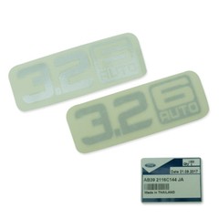 Genuine Side Vent Sticker Decal 3.2 6 AUTO Silver For Ford Ranger 2012 2018