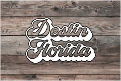 Destin Florida Decal Sticker Vinyl Graphics – 6.5 x 4.2 inch