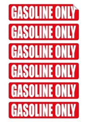 18pack 6-DIESEL FUEL ONLY | 6-MIXED FUEL | 6-GASOLINE ONLY Vinyl Stickers Decals