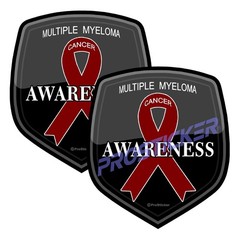 Multiple Myeloma Cancer Awareness Decal (One) 3″ 2 Pack ProSticker 2522 2PK