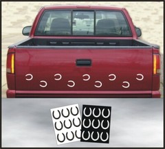 18X Horseshoe Vinyl Decal Sticker for Car Truck Trailer Windshield or Bumper