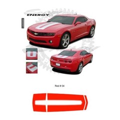 Chevrolet Camaro 2010 to 2013 Center Stripes Graphic Kit – Red