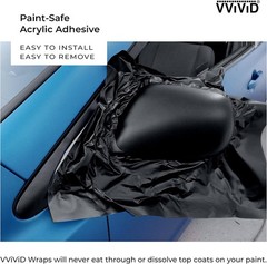 10ft x 5ft Matte Black Adhesive Film – Easy DIY Car Wrap with Air Release