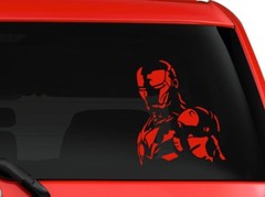 Iron man Avengers Marvel superhero Hulk Captain America car decal sticker 8″ Red