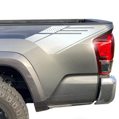 Tacoma 2016-2023 Decals Flag Bedsides Truck for Toyota Decal Vinyl 2P