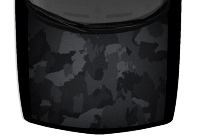 Grayscale Camouflage Outdoors Hunting Truck Vinyl Car Decal Graphic Hood Wrap