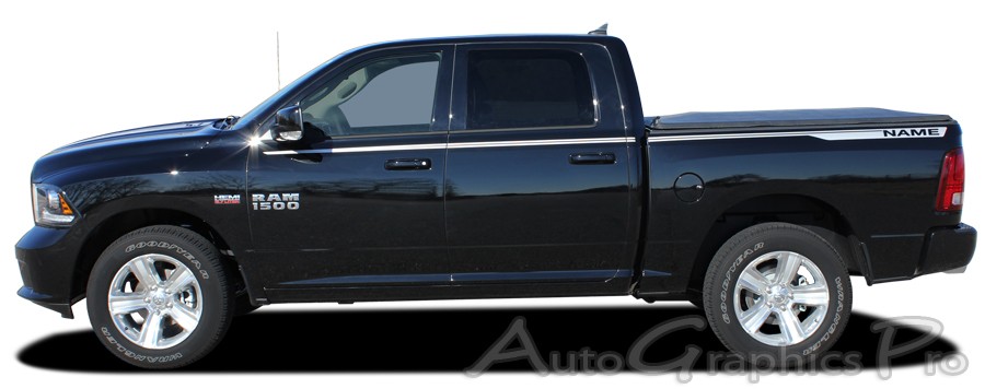 2009-2018 Hood Spear & Side Striping Decals Stripes 3M Vinyl Graphics Dodge Ram