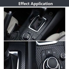 Fashion Black Carbon Fiber Decal Film, Air Channel Release, Vehicle Wrap Sticker