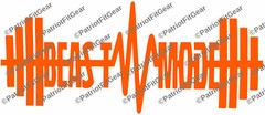 Beast Mode,#Beastmode,Fitness,Exercise,Barbell,Crossfit,Custom Vinyl Decal