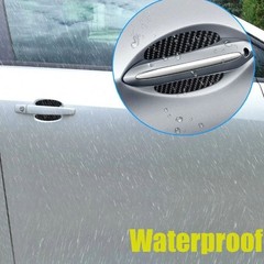4PCS Carbon Fiber Car Door Handle Scratch-Resistant Protective Film Stickers