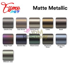 PET Matte Metallic Vinyl Wrap For Chevy Bowtie Emblem Overlay Film Decal Sticker