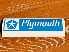 1964-94 Plymouth Vinyl Decal Many Sizes & Colors Buy 2 Get 1 FREE + FREE Ship
