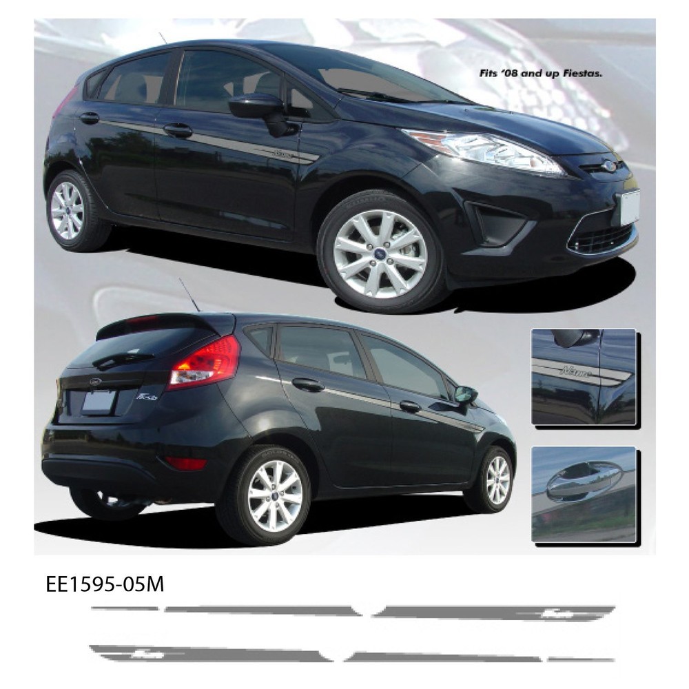 “Stiletto” Ford Fiesta ’08 + Vinyl Graphic Kit – Metallic Silver