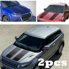 Auto Motors Hood Vinyl Decal Sticker Decoration DIY Car Truck Accessories Black