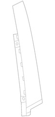 Genuine GM Front Driver Side Door Window Frame Rear Applique 84687061
