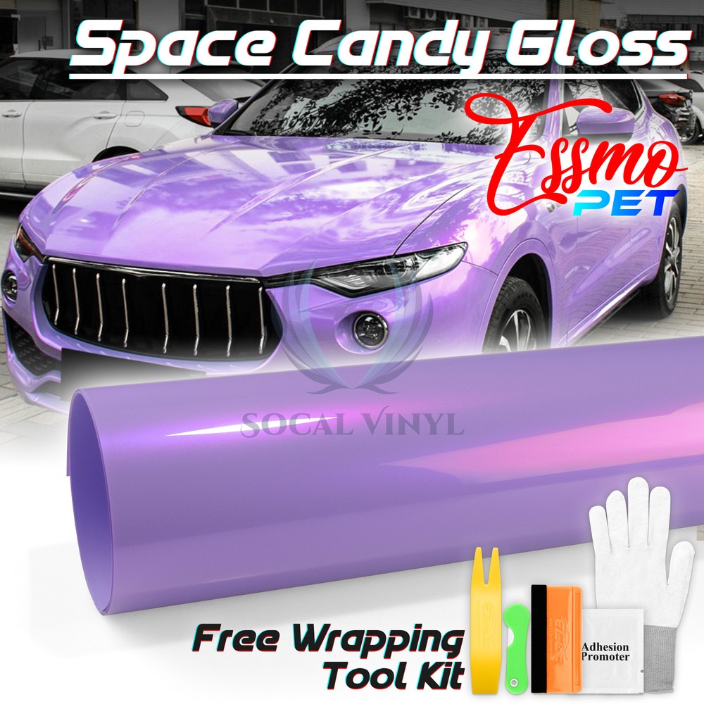 ESSMO PET Space Candy Gloss Candy Purple Car Vehicle Vinyl Wrap Decal Sticker