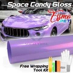ESSMO PET Space Candy Gloss Candy Purple Car Vehicle Vinyl Wrap Decal Sticker