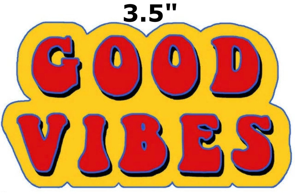 Good Vibes Car Truck Window Bumper Graphics Vinyl Sticker Decal Souvenir Retro
