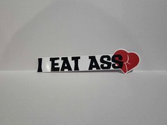 I eat ass sticker racing JDM Funny drift butt toss salad car WRX window decal